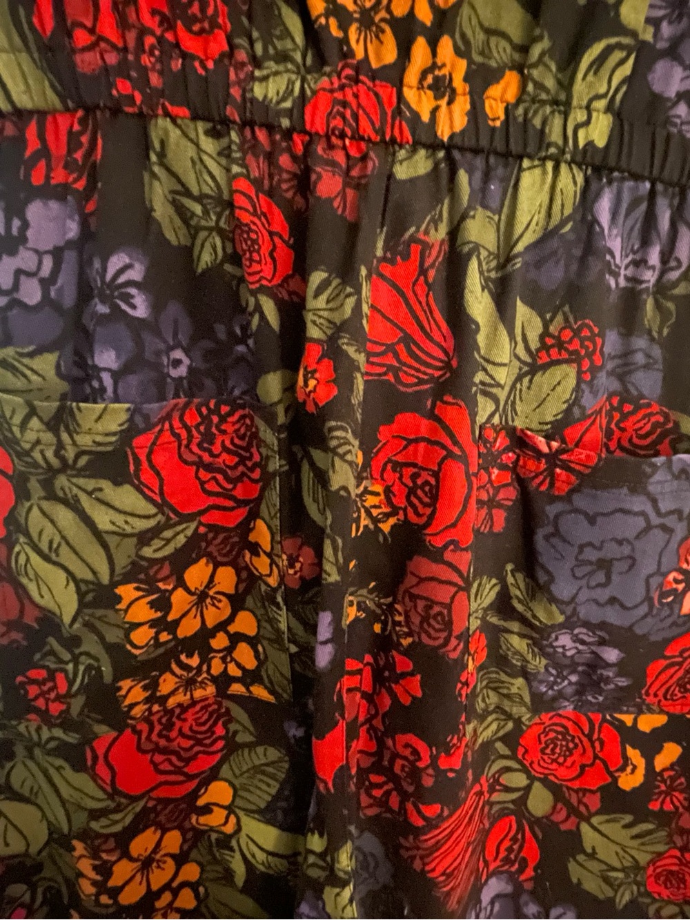 Lucy & Yak Floral Print Short-Sleeve Jumpsuit in Multi - Size 18 - Picture 8 of 14